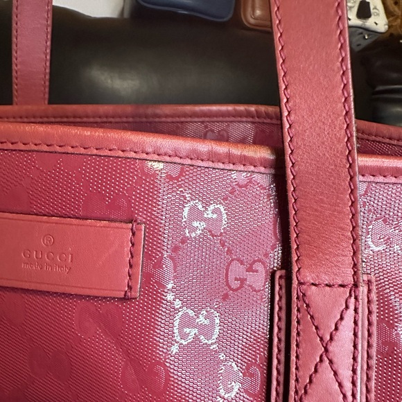 Gucci red tote bag - Picture 4 of 15